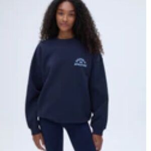 Adanola Oversized Campus Navy Blue Sweatshirt